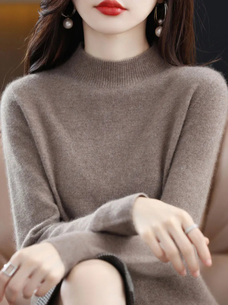 Half High Collar Sweater Autumn Winter