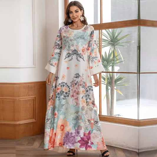 Fashion Nail Diamond Printing Ladies dress