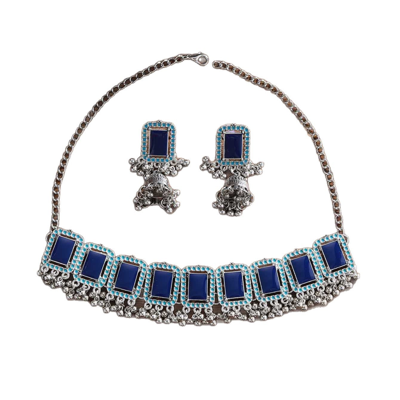 Vintage Ethnic Diamond Bell Tassel Jewelry Set
