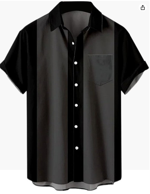 Ice Silk Men's Short Sleeved Shirt