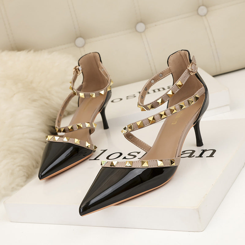 Womens Thin Heel Sandals