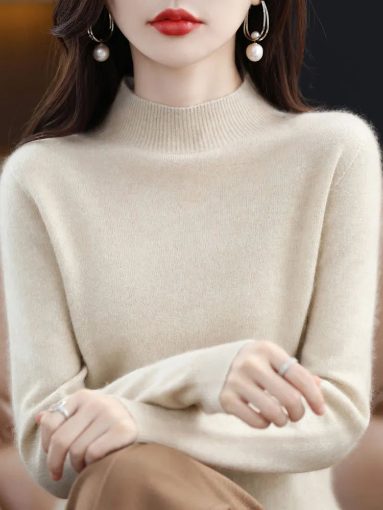 Half High Collar Sweater Autumn Winter