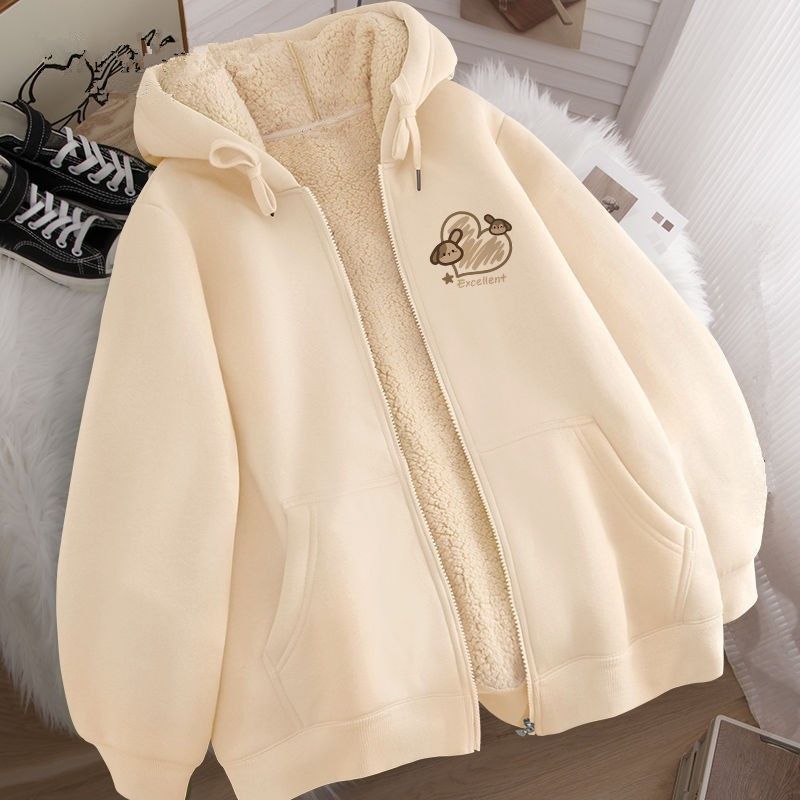 Mens Thickened Hooded Pullover Sweater