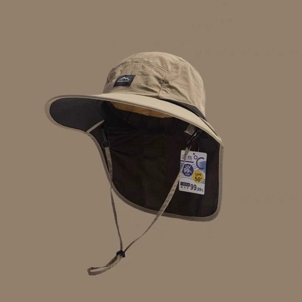Men and women summer neck protection UV-protective fishing hats