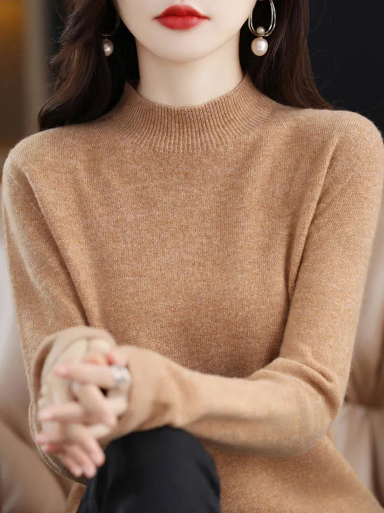 Half High Collar Sweater Autumn Winter