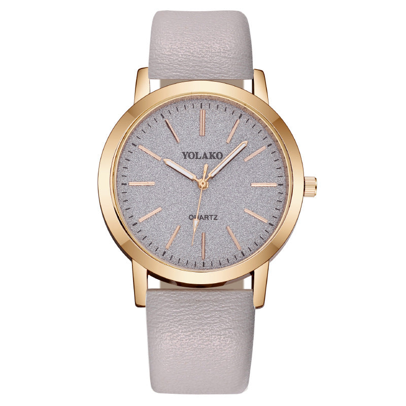 Leather Strap Ladies Watch