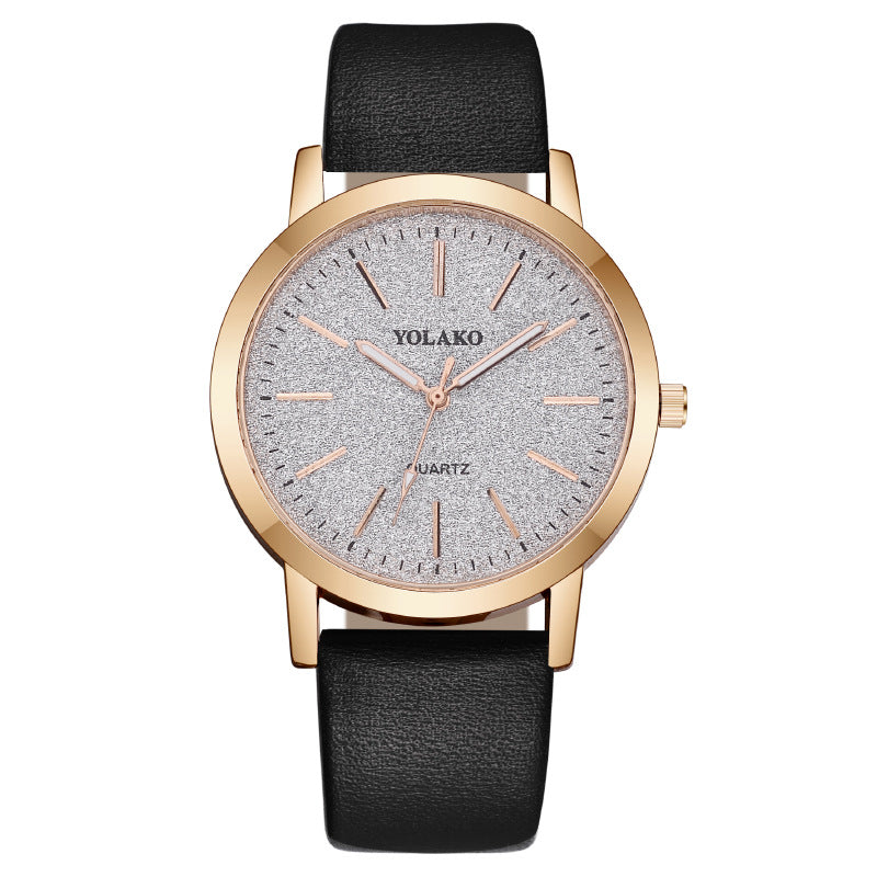 Leather Strap Ladies Watch