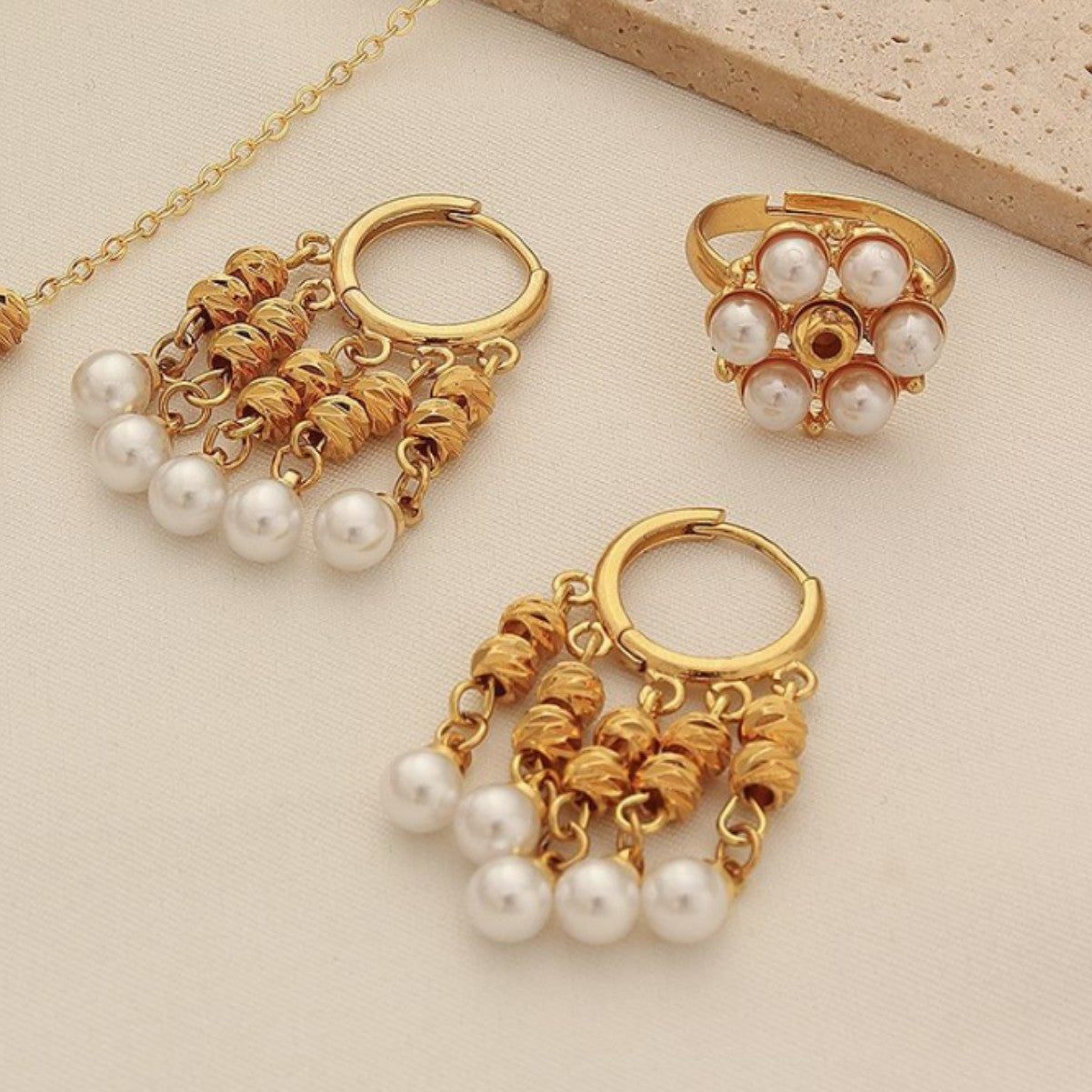 Baroque Pearl Tassel Jewelry Set