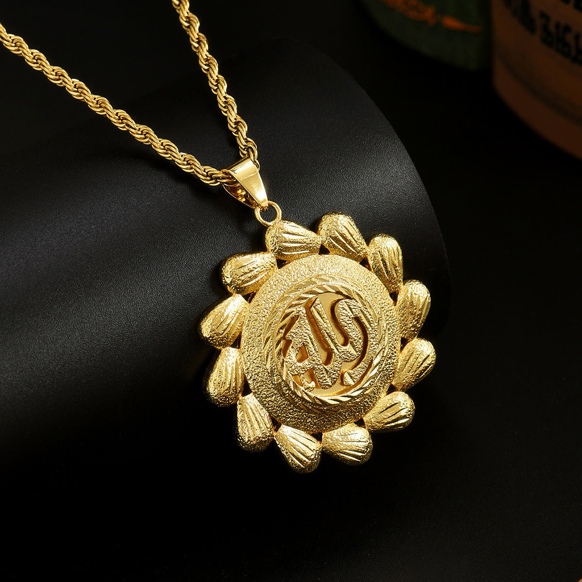 Twist Chain Necklace Copper Inlaid Zircon Pendant Jewelry