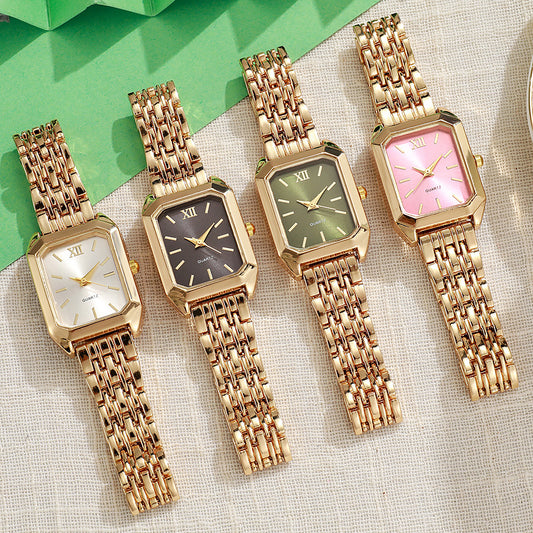 Fashion Square Steel Band Ladies Watch
