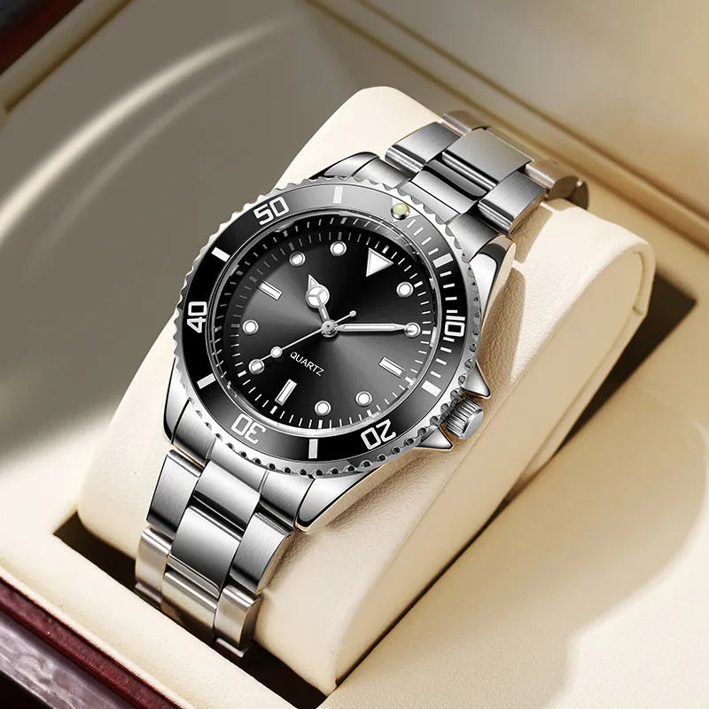 Mens Luminous Waterproof Quartz Watch