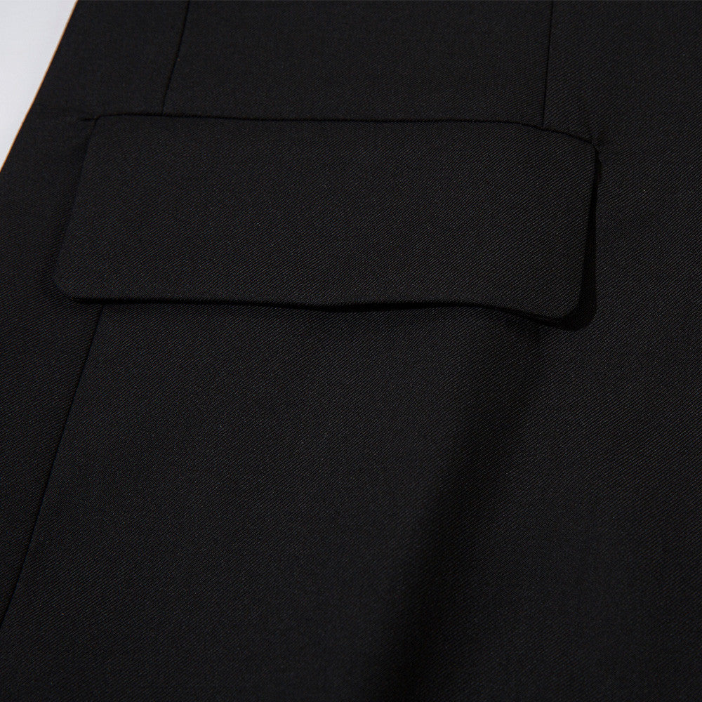 Imported Metal airplane shaped buttoned dress coat