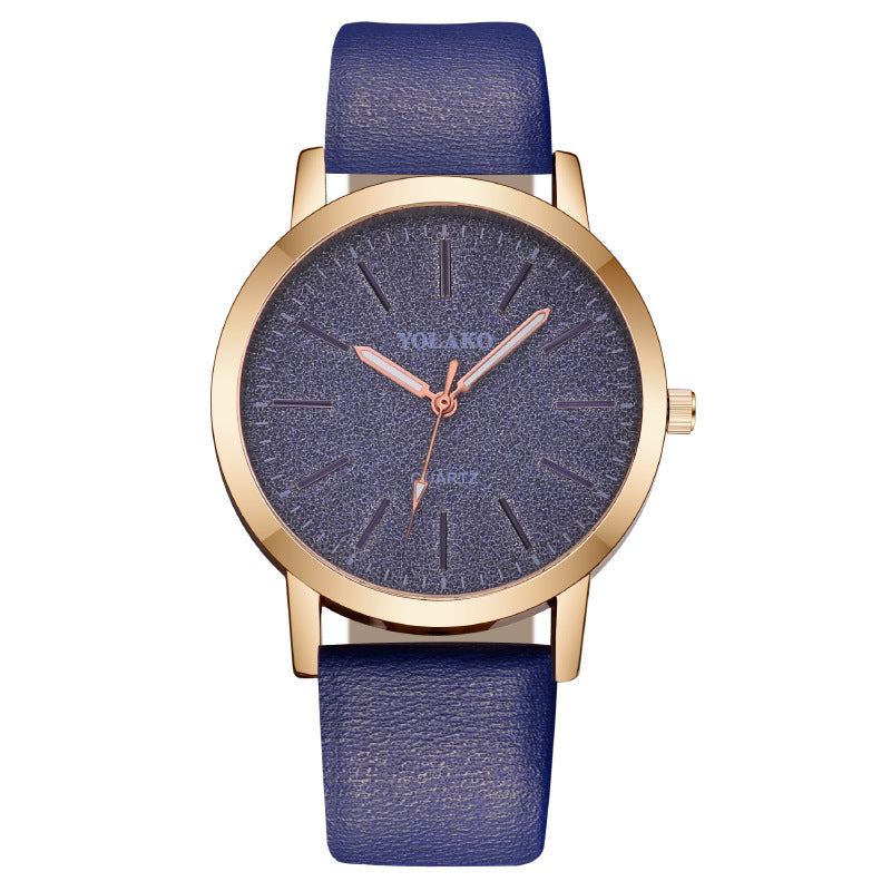Leather Strap Ladies Watch