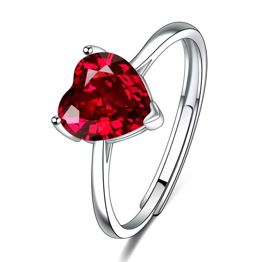 Heart Shaped Zircon Jewelry Set