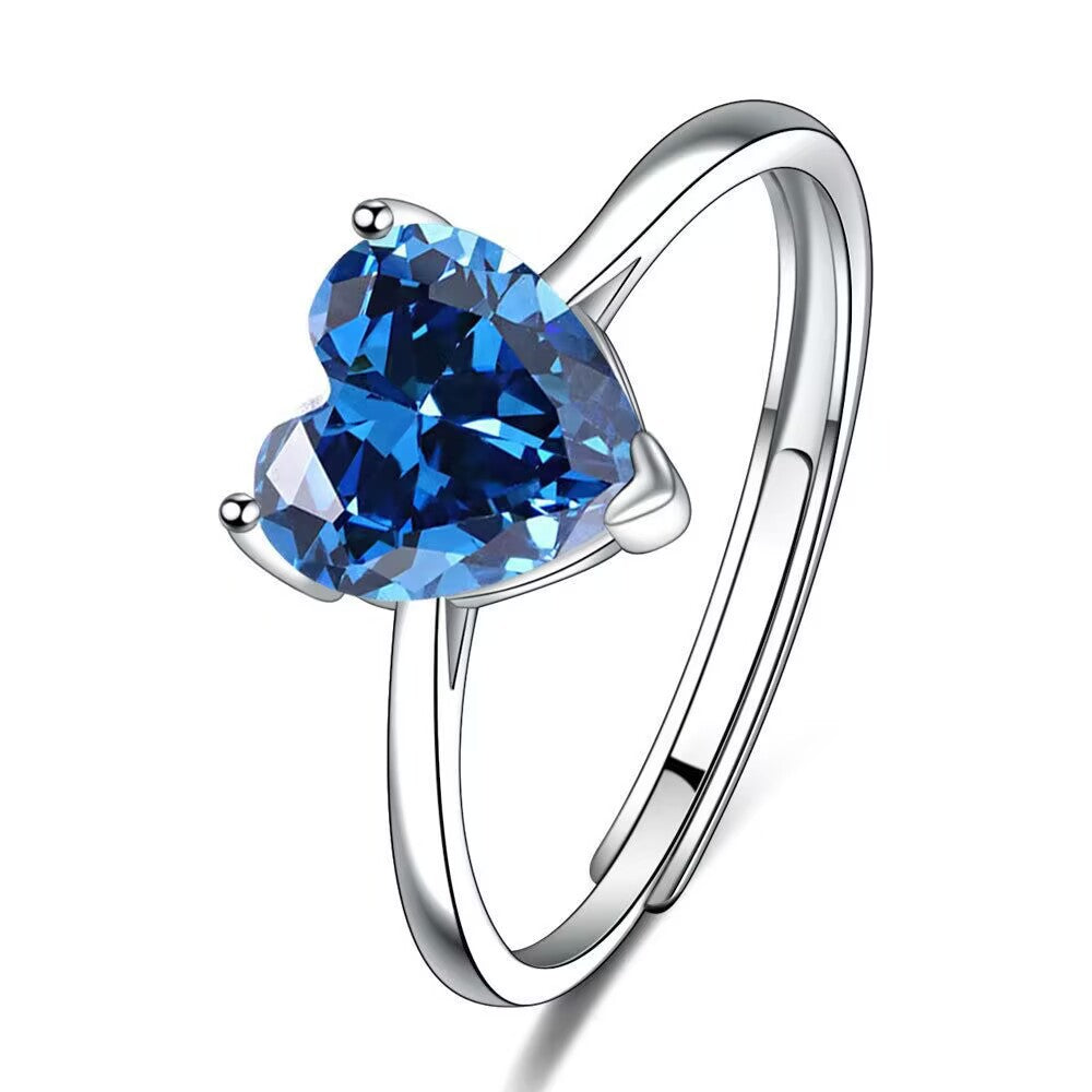 Heart Shaped Zircon Jewelry Set