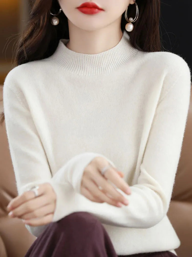 Half High Collar Sweater Autumn Winter