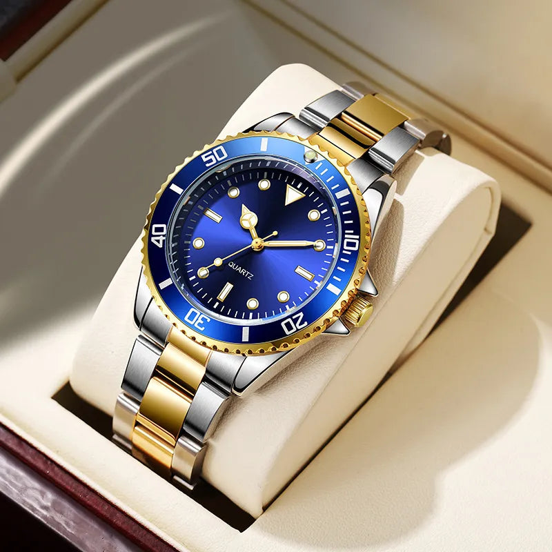 Mens Luminous Waterproof Quartz Watch