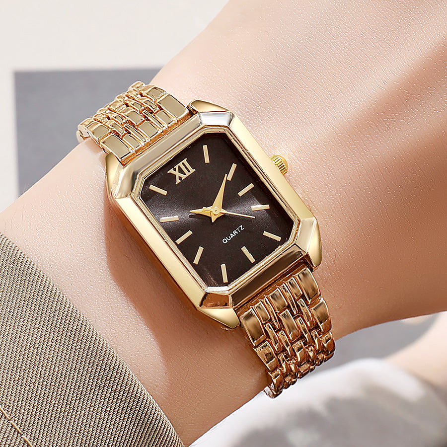 Fashion Square Steel Band Ladies Watch