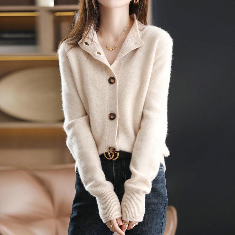 Vintage-Style Cardigan Women's Knit Sweater