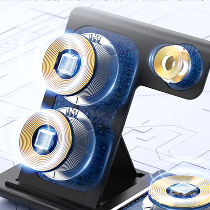 Three-in-One Magnetic Wireless Charging Stand
