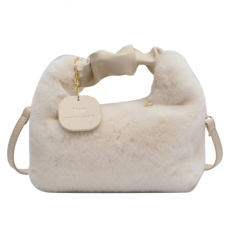 Plush Shoulder Crossbody Bag
