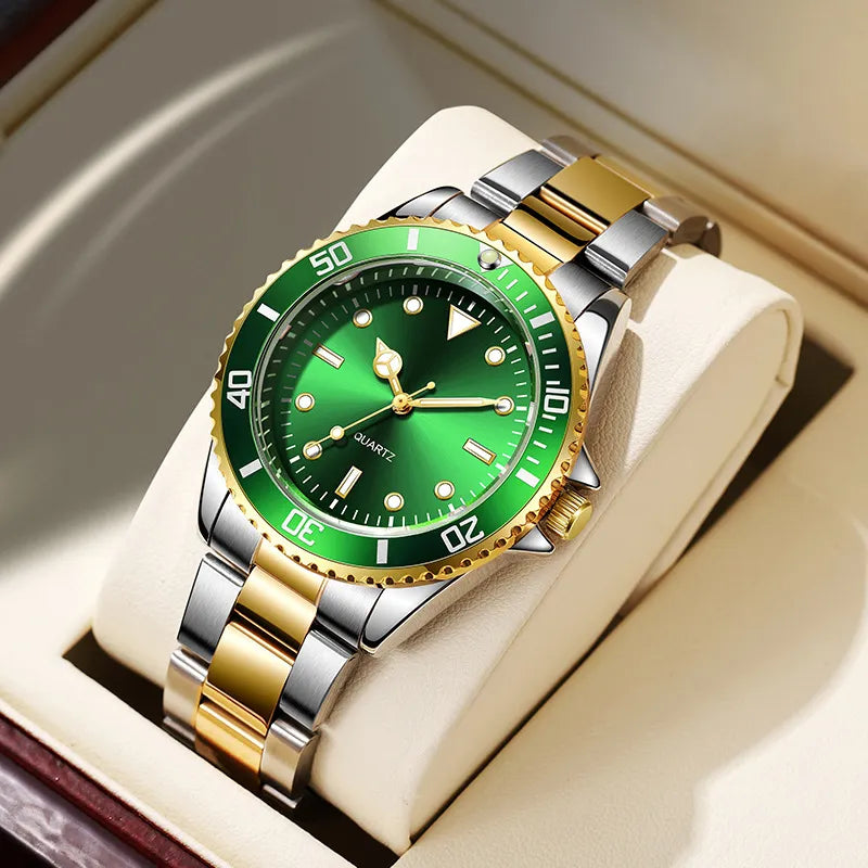Mens Luminous Waterproof Quartz Watch