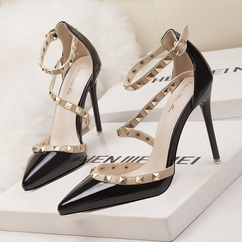 Womens Thin Heel Sandals
