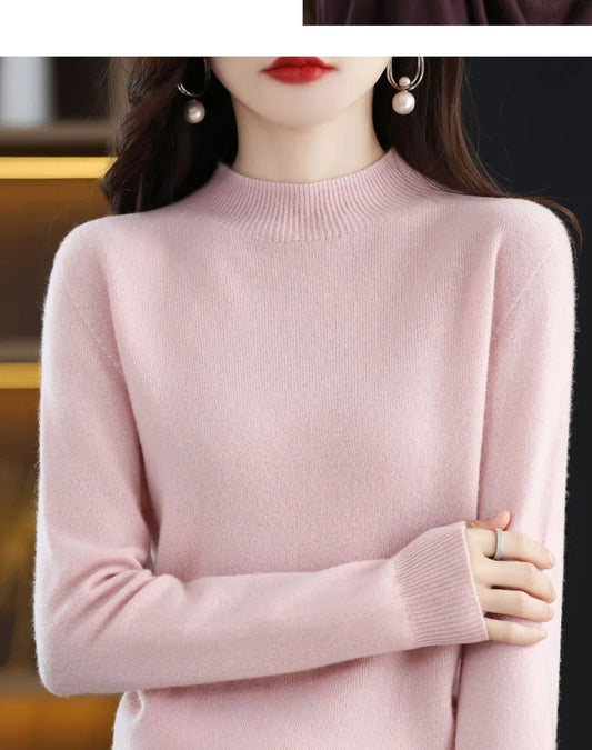 Half High Collar Sweater Autumn Winter