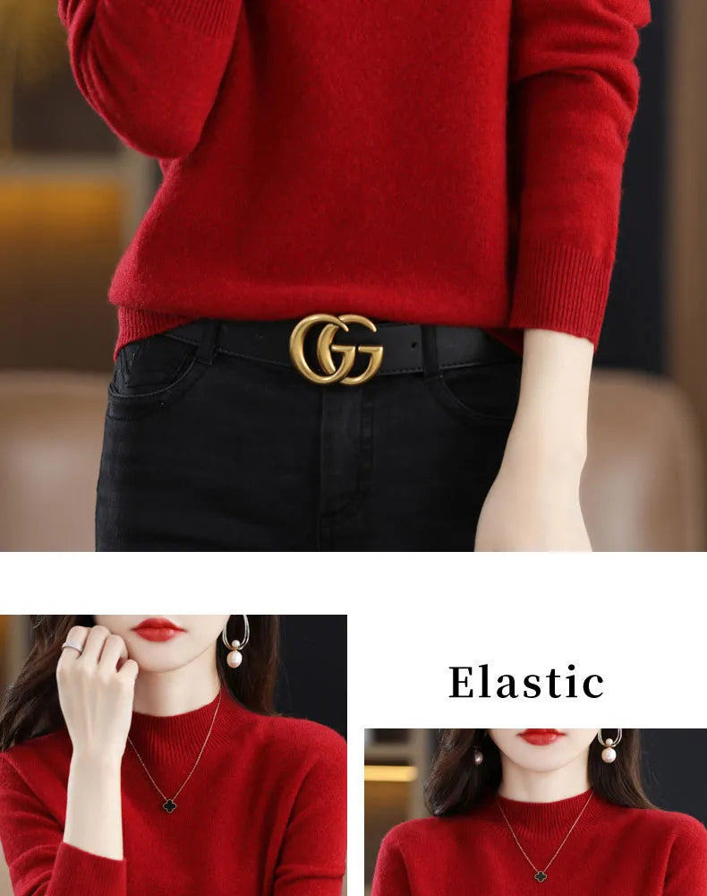 Half High Collar Sweater Autumn Winter